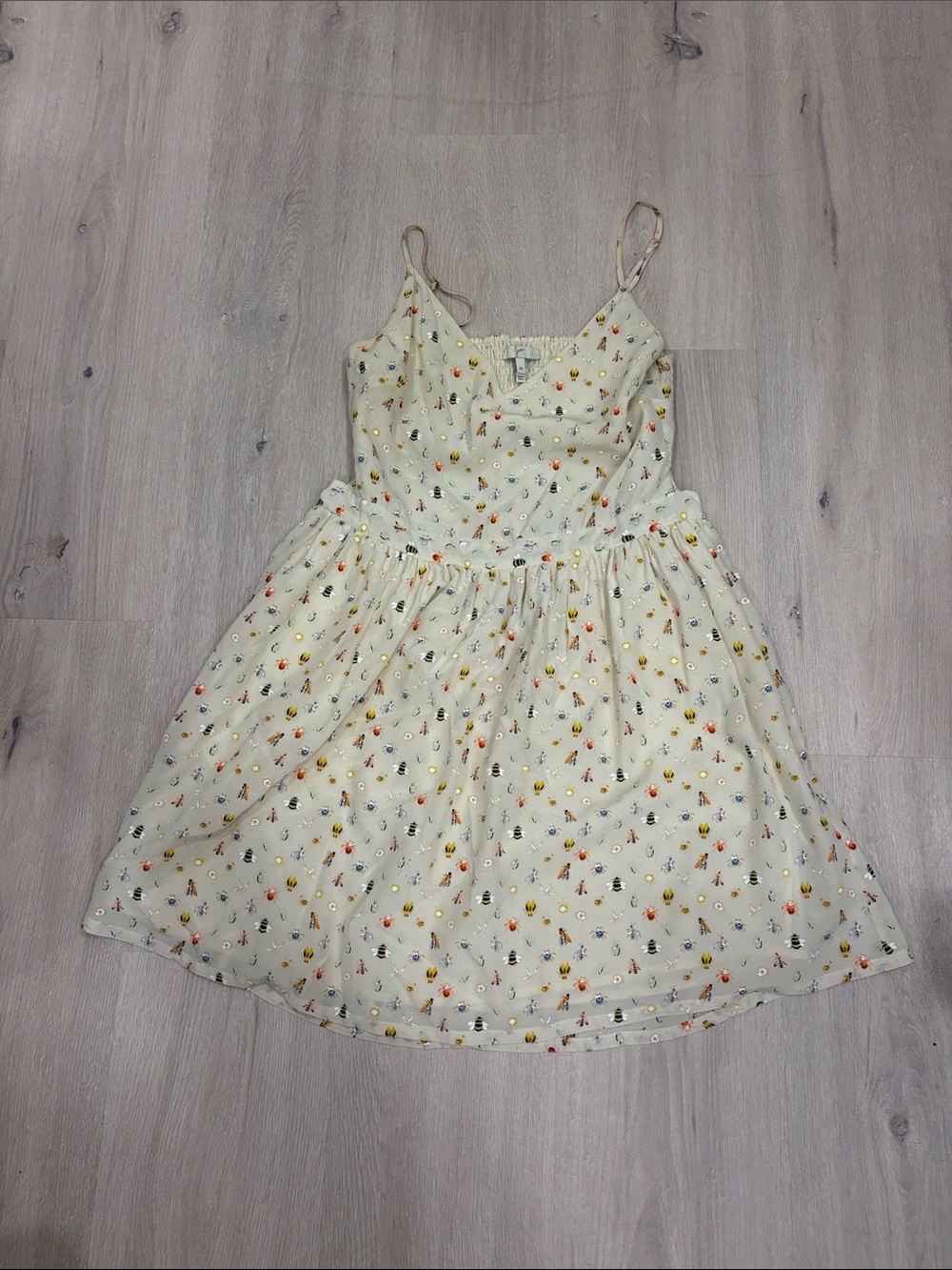 Joie Cream Floral 100% Silk Sundress